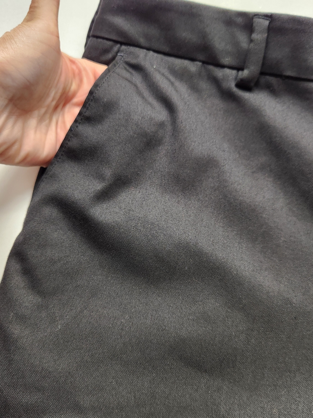⭐️Van Heusen Men’s Flex Straight Fit Dress Pants Black 40x32 Flat Front Slacks - Picture 3 of 11